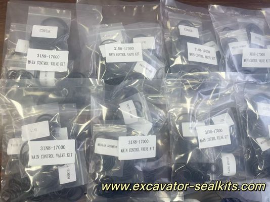 Kit de sello de aceite hidráulico de excavadora 31N8-17000 Kit de válvula de control principal con resistencia a altas temperaturas
