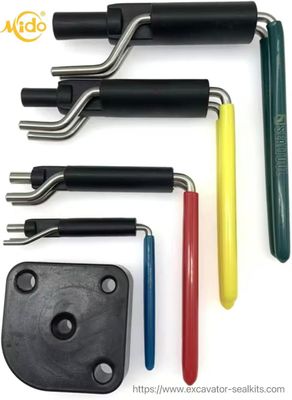 Herramientas de sello de caucho metálico Kit de instalación de sello hidráulico profesional Conveniente Sello Twister Kit de reparación de sello de varilla duradero