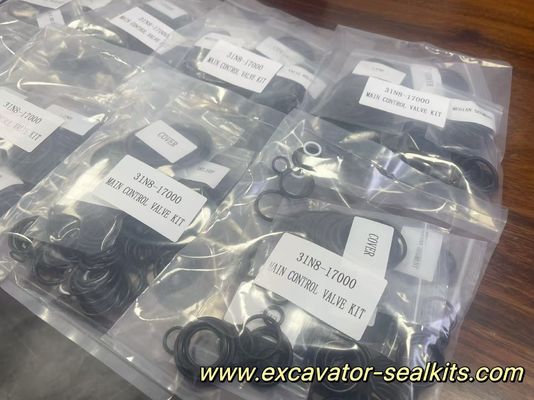 Kit de sello de aceite hidráulico de excavadora 31N8-17000 Kit de válvula de control principal con resistencia a altas temperaturas