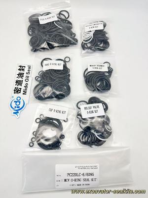 Kit de reparación del kit de sellado de la válvula de control principal de la excavadora PC220LC-6 6D95