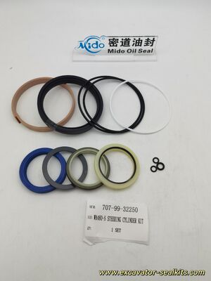 Komatsu WA480-5 Steering Cylinder Rebuild Kit | OEM Part 707-99-32250 | Hydraulic Seal Set