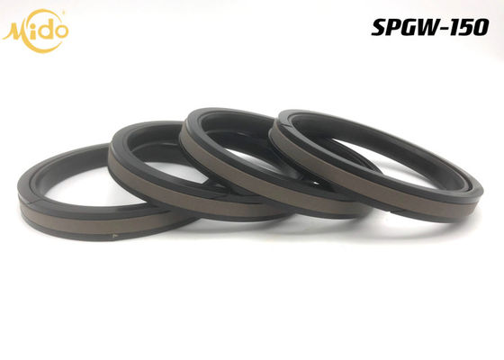 Equipo de alta temperatura PTFE NBR del sello del sello SPGW 150 Doosan del pistón del cilindro hidráulico
